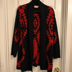 NWOT Aztec Print Thick Cardigan.